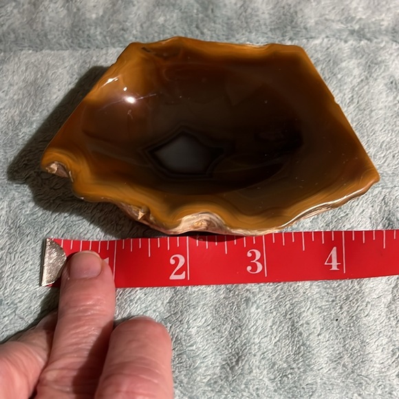 Vintage Agate ashtray/ trinket dish - Picture 4 of 8